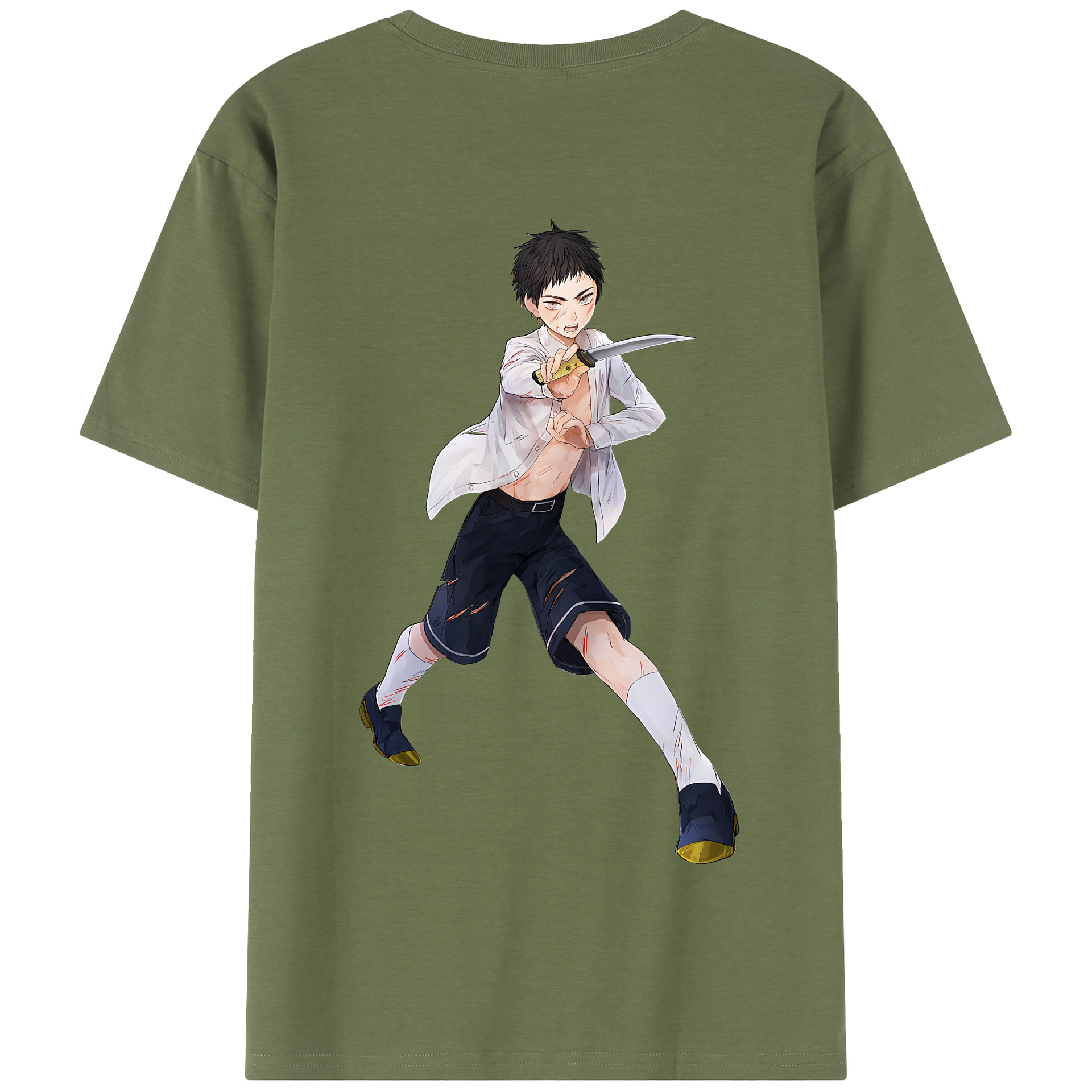 （画像用） 刀剣乱舞 Touken Ranbu 綿100％半袖Tシャツ（背面プリント）